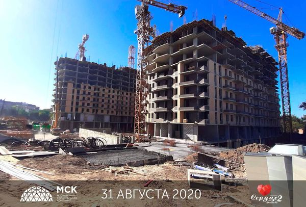 Ход строительства ЖК «Сердце Ростова 2» за Сентябрь 2020 г., фото №2