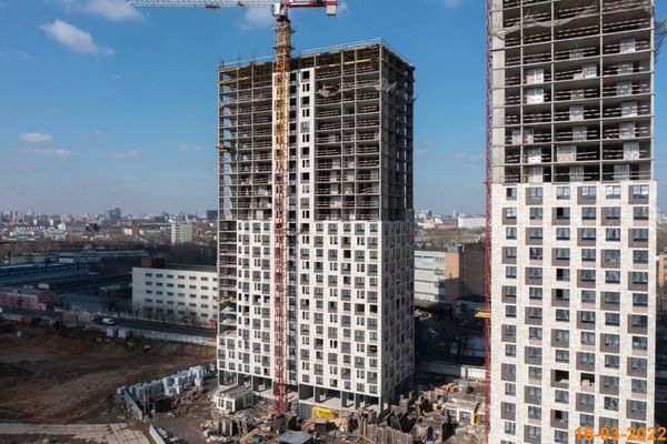 Ход строительства ЖК «Перовское 2» за Март 2022 г., фото №4