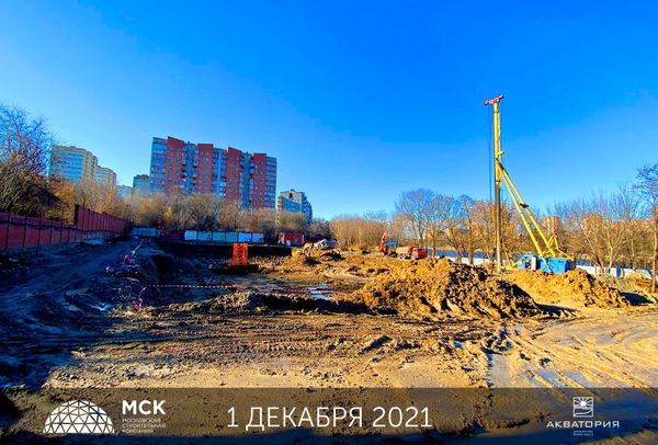 Ход строительства ЖК «Акватория» за Декабрь 2021 г., фото №3