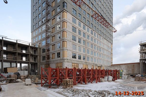 Ход строительства ЖК «2-й Иртышский» за Декабрь 2025 г., фото №3