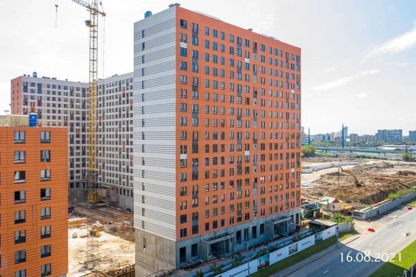 Ход строительства ЖК «Амурский парк» за Август 2021 г., фото №2