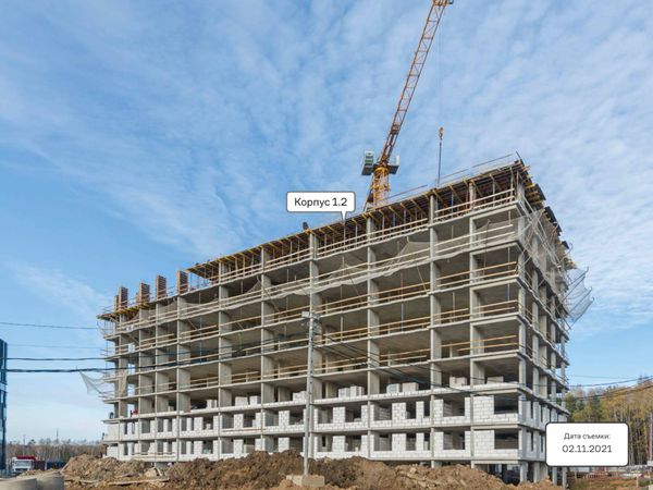Ход строительства ЖК «Тропарево Парк» за Ноябрь 2021 г., фото №3