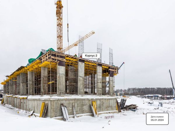 Ход строительства ЖК «Квартал Марьино» за Январь 2024 г., фото №3
