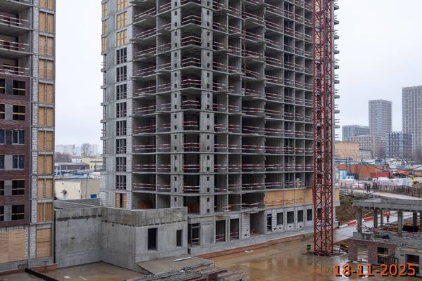 Ход строительства ЖК «Москворечье» за Ноябрь 2025 г., фото №4