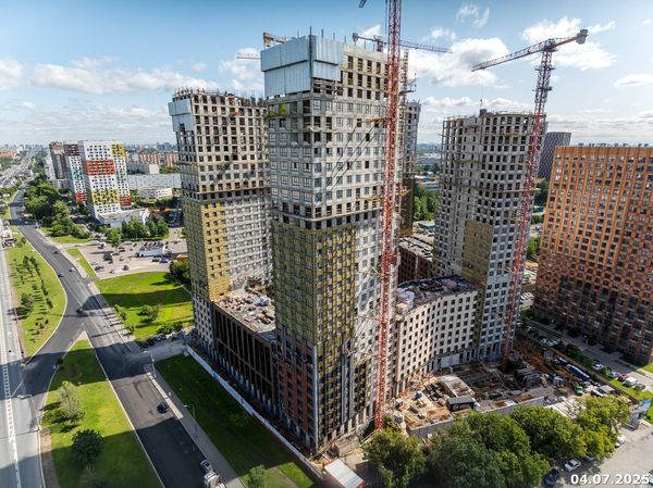 Ход строительства ЖК «Варшавские ворота» за Июль 2025 г., фото №5
