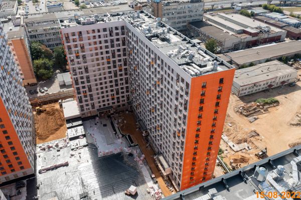Ход строительства ЖК «Амурский парк» за Август 2022 г., фото №2