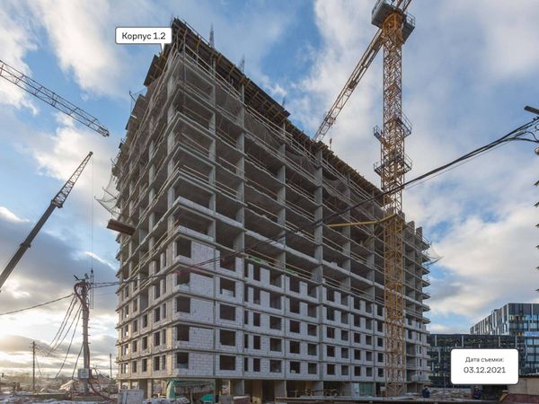 Ход строительства ЖК «Тропарево Парк» за Декабрь 2021 г., фото №5