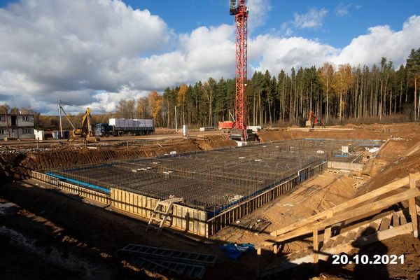 Ход строительства ЖК «Середневский лес» за Октябрь 2021 г., фото №2
