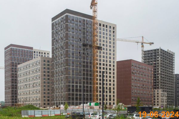 Ход строительства ЖК «Саларьево парк» за Июнь 2024 г., фото №2