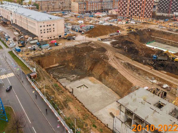 Ход строительства ЖК «Руставели 14» за Октябрь 2022 г., фото №4