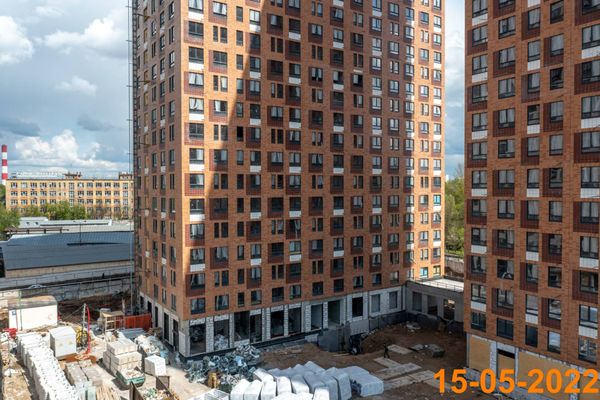 Ход строительства ЖК «Перовское 2» за Май 2022 г., фото №2