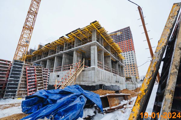 Ход строительства ЖК «Кутузовский квартал» за Январь 2024 г., фото №2