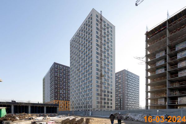 Ход строительства ЖК «Волжский парк» за Март 2024 г., фото №2