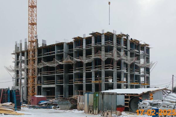 Ход строительства ЖК «Зелёный парк» за Февраль 2025 г., фото №2