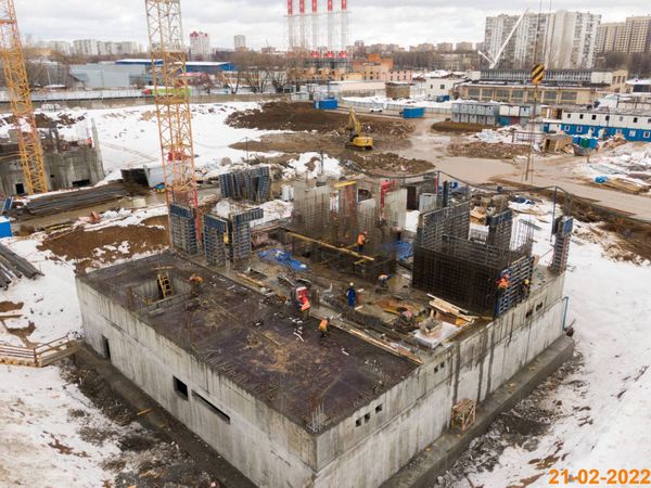 Ход строительства ЖК «Кавказский бульвар 51» за Февраль 2022 г., фото №5