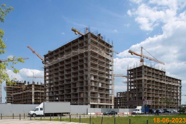 Ход строительства ЖК «Саларьево парк» за Июнь 2023 г., фото №3
