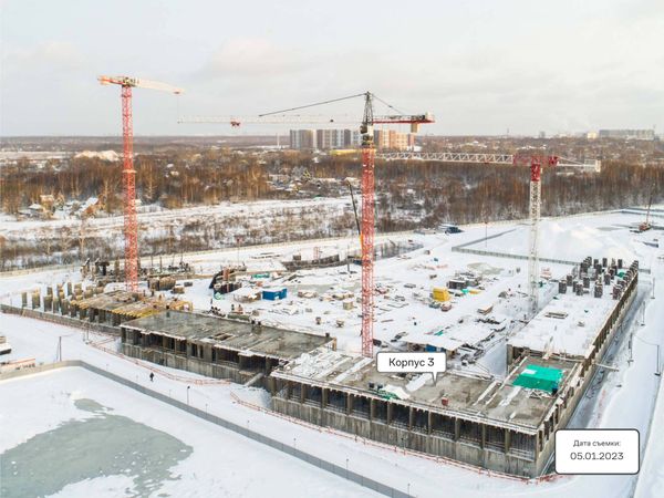 Ход строительства ЖК «Молжаниново» за Январь 2023 г., фото №4