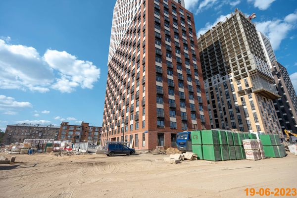 Ход строительства ЖК «Руставели 14» за Июнь 2023 г., фото №3