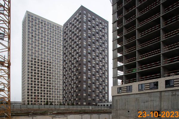 Ход строительства ЖК «Кавказский бульвар 51» за Октябрь 2023 г., фото №4