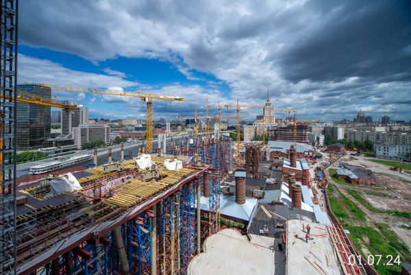 Ход строительства ЖК «Бадаевский» за Июль 2024 г., фото №3