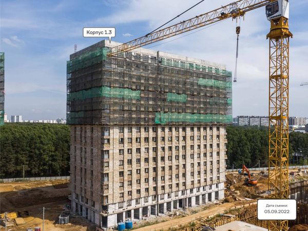 Ход строительства ЖК «Тропарево Парк» за Сентябрь 2022 г., фото №2