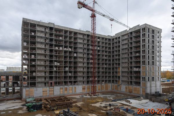 Ход строительства ЖК «Москворечье» за Октябрь 2025 г., фото №2