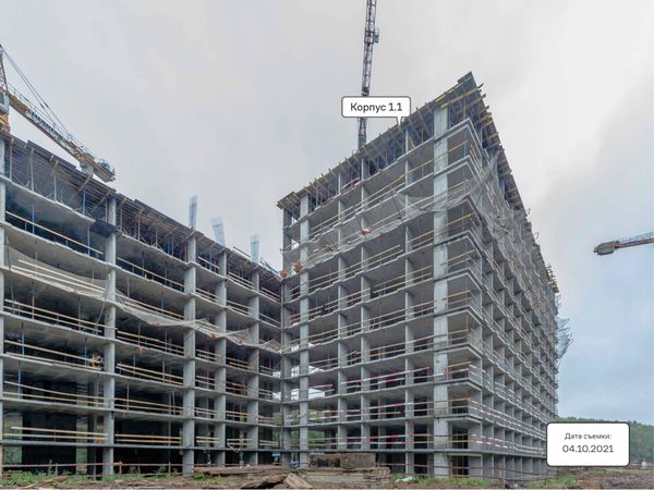 Ход строительства ЖК «Тропарево Парк» за Октябрь 2021 г., фото №3