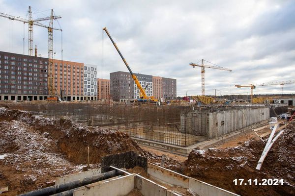 Ход строительства ЖК «Середневский лес» за Ноябрь 2021 г., фото №5