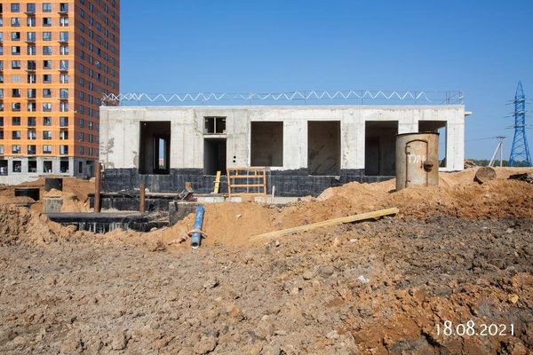 Ход строительства ЖК «Саларьево парк» за Август 2021 г., фото №5