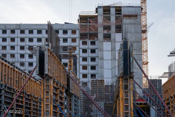 Ход строительства ЖК «Дмитровское небо» за Июль 2023 г., фото №4