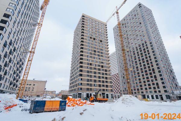 Ход строительства ЖК «Руставели 14» за Январь 2024 г., фото №4