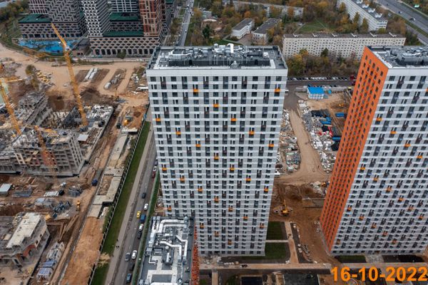 Ход строительства ЖК «Амурский парк» за Октябрь 2022 г., фото №4