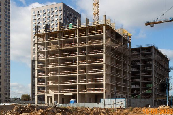 Ход строительства ЖК «Кавказский бульвар 51» за Сентябрь 2023 г., фото №2