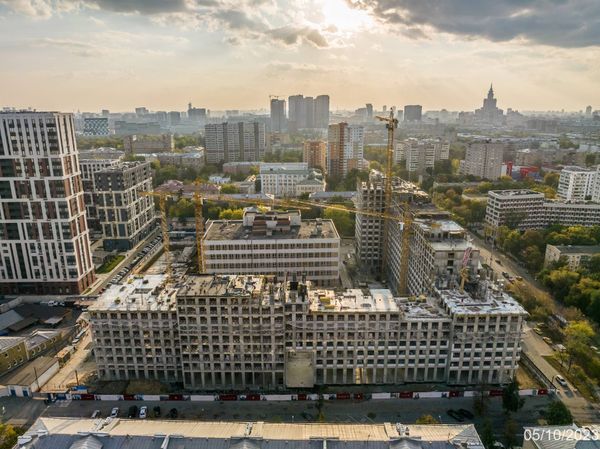 Ход строительства ЖК «Петровский парк II» за Октябрь 2023 г., фото №4