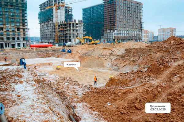 Ход строительства ЖК «Квартал Марьино» за Март 2025 г., фото №4