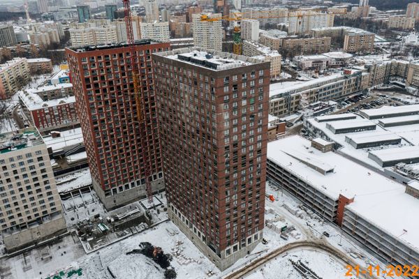 Ход строительства ЖК «Барклая 6» за Ноябрь 2022 г., фото №4