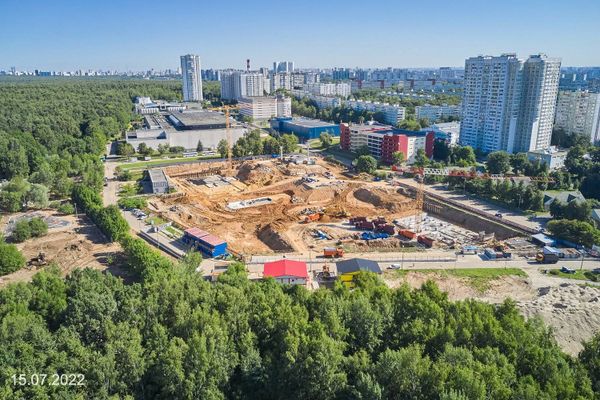 Ход строительства ЖК «Парксайд» за Июль 2022 г., фото №4