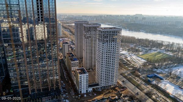 Ход строительства ЖК «Вейв» за Январь 2025 г., фото №2