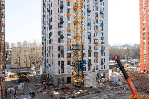 Ход строительства ЖК «Волжский парк» за Март 2022 г., фото №4