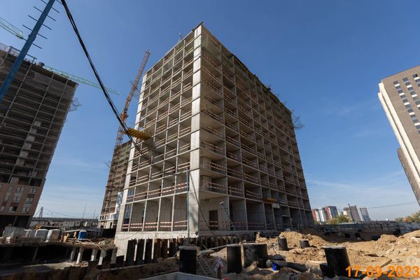 Ход строительства ЖК «Амурский парк» за Сентябрь 2023 г., фото №3