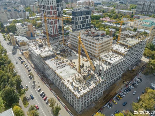 Ход строительства ЖК «Петровский парк II» за Сентябрь 2023 г., фото №2