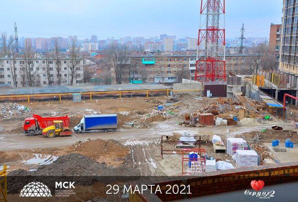 Ход строительства ЖК «Сердце Ростова 2» за Апрель 2021 г., фото №3