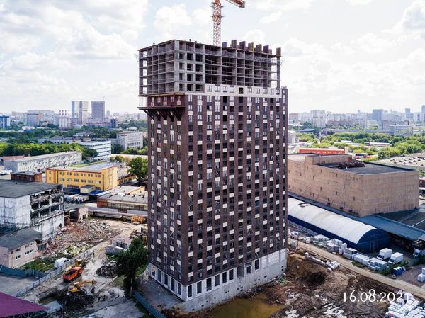 Ход строительства ЖК «Руставели 14» за Август 2021 г., фото №5