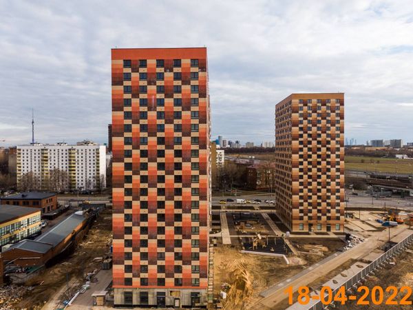 Ход строительства ЖК «Большая Академическая 85» за Апрель 2022 г., фото №2