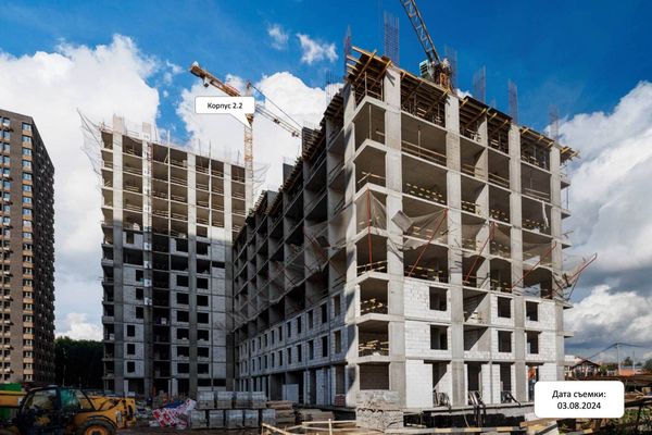 Ход строительства ЖК «Тропарево Парк» за Август 2024 г., фото №5