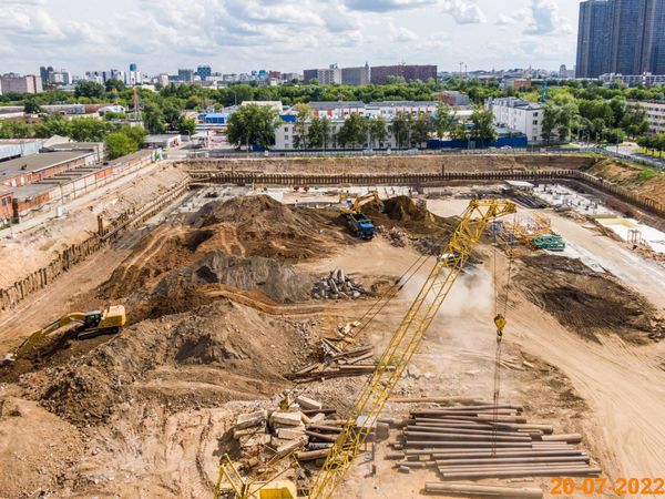 Ход строительства ЖК «Руставели 14» за Июль 2022 г., фото №5
