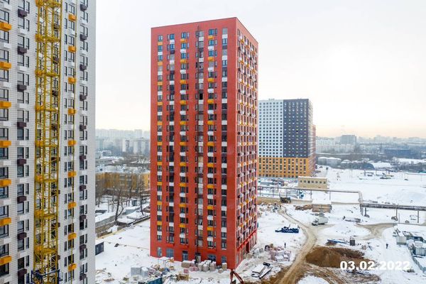 Ход строительства ЖК «Волжский парк» за Февраль 2022 г., фото №4