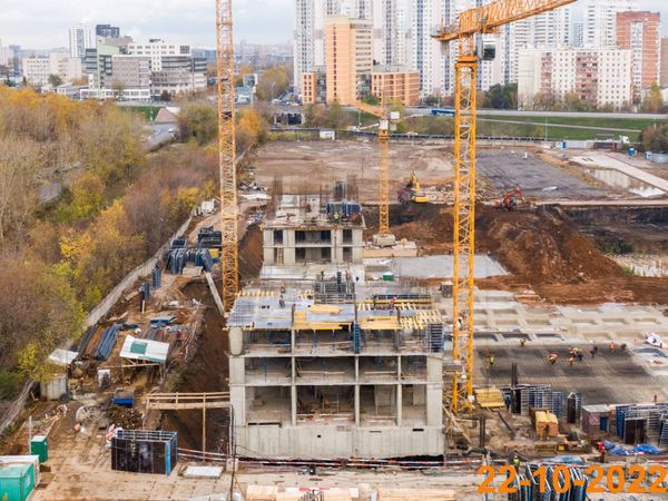 Ход строительства ЖК «Алтуфьевское 53» за Октябрь 2022 г., фото №4