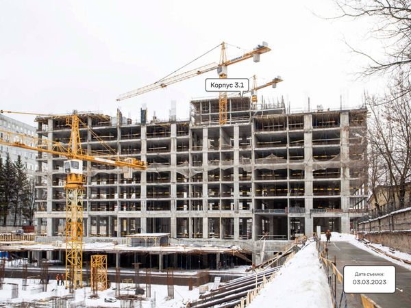 Ход строительства ЖК «Верейская 41» за Март 2023 г., фото №2