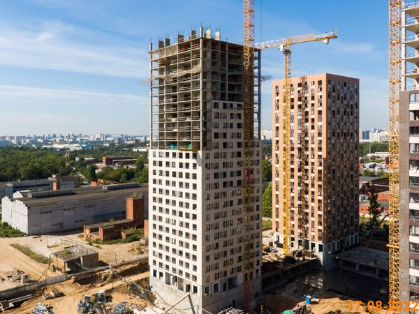 Ход строительства ЖК «Кавказский бульвар 51» за Август 2022 г., фото №4